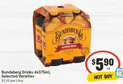 IGA Bundaberg Drinks offer