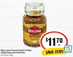 IGA Moccona Freeze Dried Coffee offer