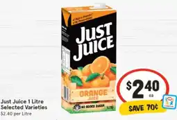 IGA Just Juice offer