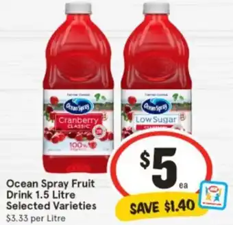 IGA Ocean Spray Fruit offer