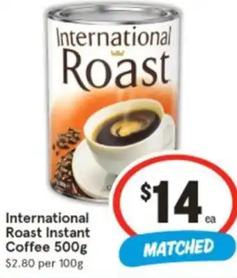 IGA International Roast Instant Coffee offer