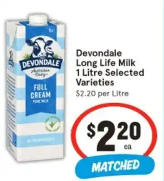 IGA Devondale long life milk offer