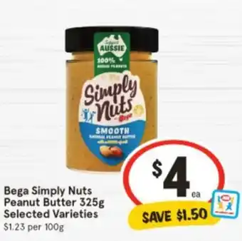 IGA Bega Simply Nuts Peanut offer