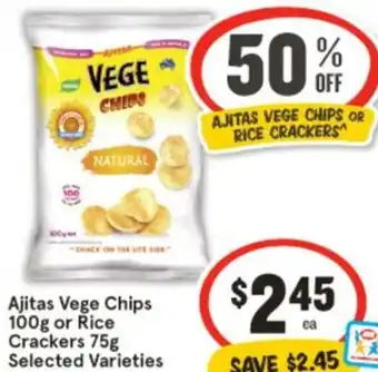 IGA Ajitas Vege Chips or Rice offer