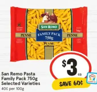 IGA San Remo Pasta Family offer