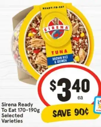 IGA Sirena Ready  To Eat offer