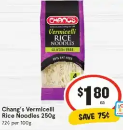 IGA Chang's Vermicelli Rice Noodles offer