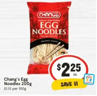 IGA Chang's Egg Noodles offer