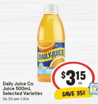 IGA Daily Juice Co Juice offer