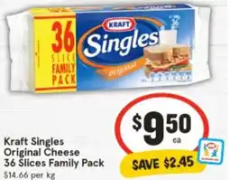 IGA Kraft Singles Original Cheese offer