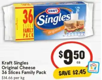 IGA Kraft Singles Original Cheese offer