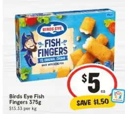 IGA Birds Eye Fish Fingers offer