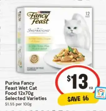 IGA Purina Fancy Feast Wet Cat offer