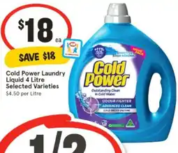 IGA Cold Power Laundry Liquid offer