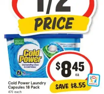 IGA Cold Power Laundry Capsules offer