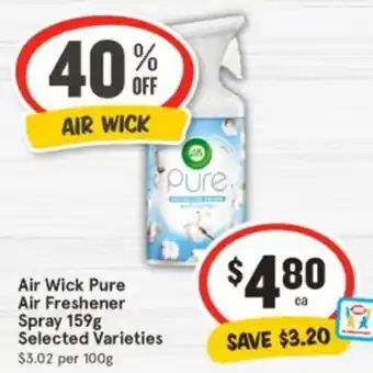 IGA Air Wick Pure Air Freshener offer