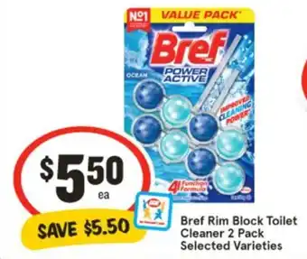 IGA Bref Rim Block Toilet Cleaner offer