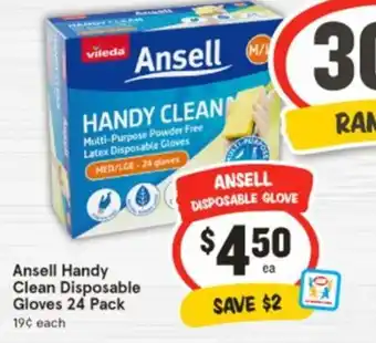 IGA Ansell disposable glove offer