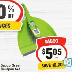 IGA Sabco Green Dustpan Set offer