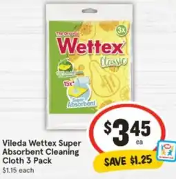 IGA Vileda Wettex Super  Absorbent Cleaning Cloth offer