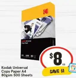 IGA Kodak Universal Copy Paper A4 offer