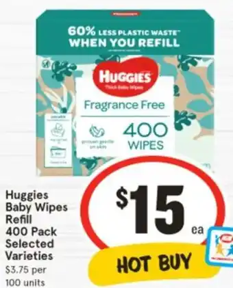 IGA Huggies Baby Wipes Refill offer