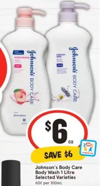 IGA Johnson's Body Care Body Wash offer