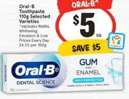 IGA Oral-B Toothpaste offer