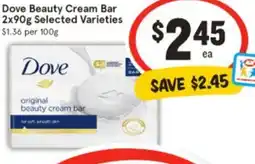 IGA Dove Beauty Cream Bar offer