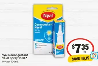 IGA Nyal Decongestant Nasal offer