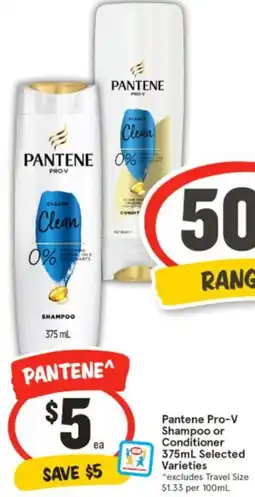 IGA Pantene Pro-V Shampoo or Conditioner offer