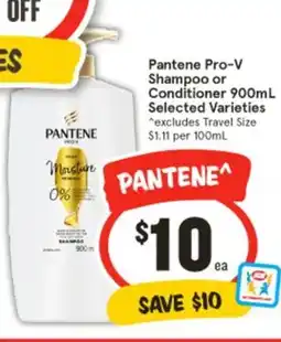 IGA Pantene Pro-V Shampoo or Conditioner offer