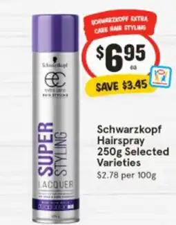 IGA Schwarzkopf Hairspray offer