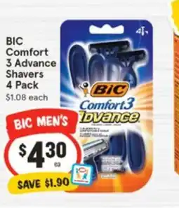 IGA BIC Comfort 3 Advance Shavers offer