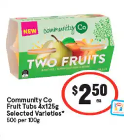 IGA Community Co Fruit Tubs offer