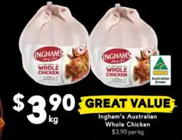 Drakes Ingham's Australian Whole Chicken offer