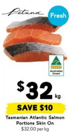 Drakes Tasmanian Atlantic Salmon Portions Skin On offer