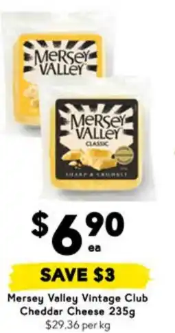 Drakes Mersey Valley Vintage Club Cheddar Cheese offer