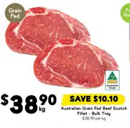 Drakes Australian Grain Fed Beef Scotch Fillet - Bulk Tray offer