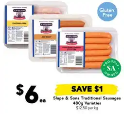 Drakes Slape & Sons Traditional Sausages offer