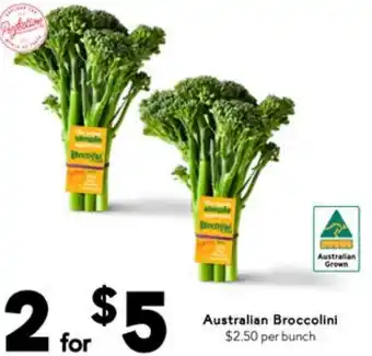 Drakes Australian Broccolini offer