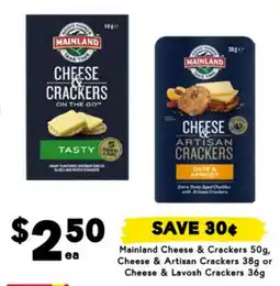 Drakes Mainland Cheese & Crackers Cheese & Artisan Crackers Cheese & Lavosh Crackers offer