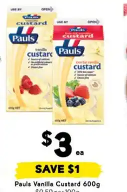 Drakes Pauls Vanilla Custard offer