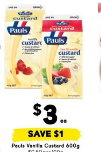 Drakes Pauls Vanilla Custard offer