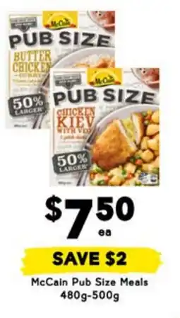 Drakes McCain Pub Size Meals offer