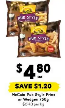 Drakes McCain Pub Style Fries or Wedges offer