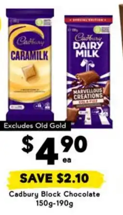 Drakes Cadbury Block Chocolate offer