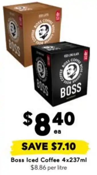 Drakes Boss Iced Coffee offer