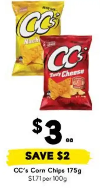 Drakes CC's Corn Chips offer