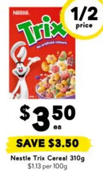 Drakes Nestle Trix Cereal offer